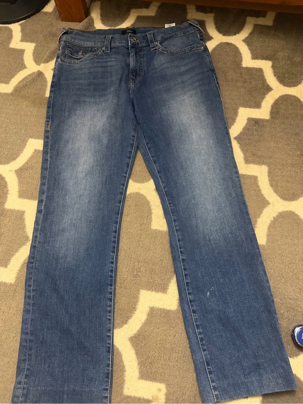 True Religion Ricky straight fit Blue Denim Jeans